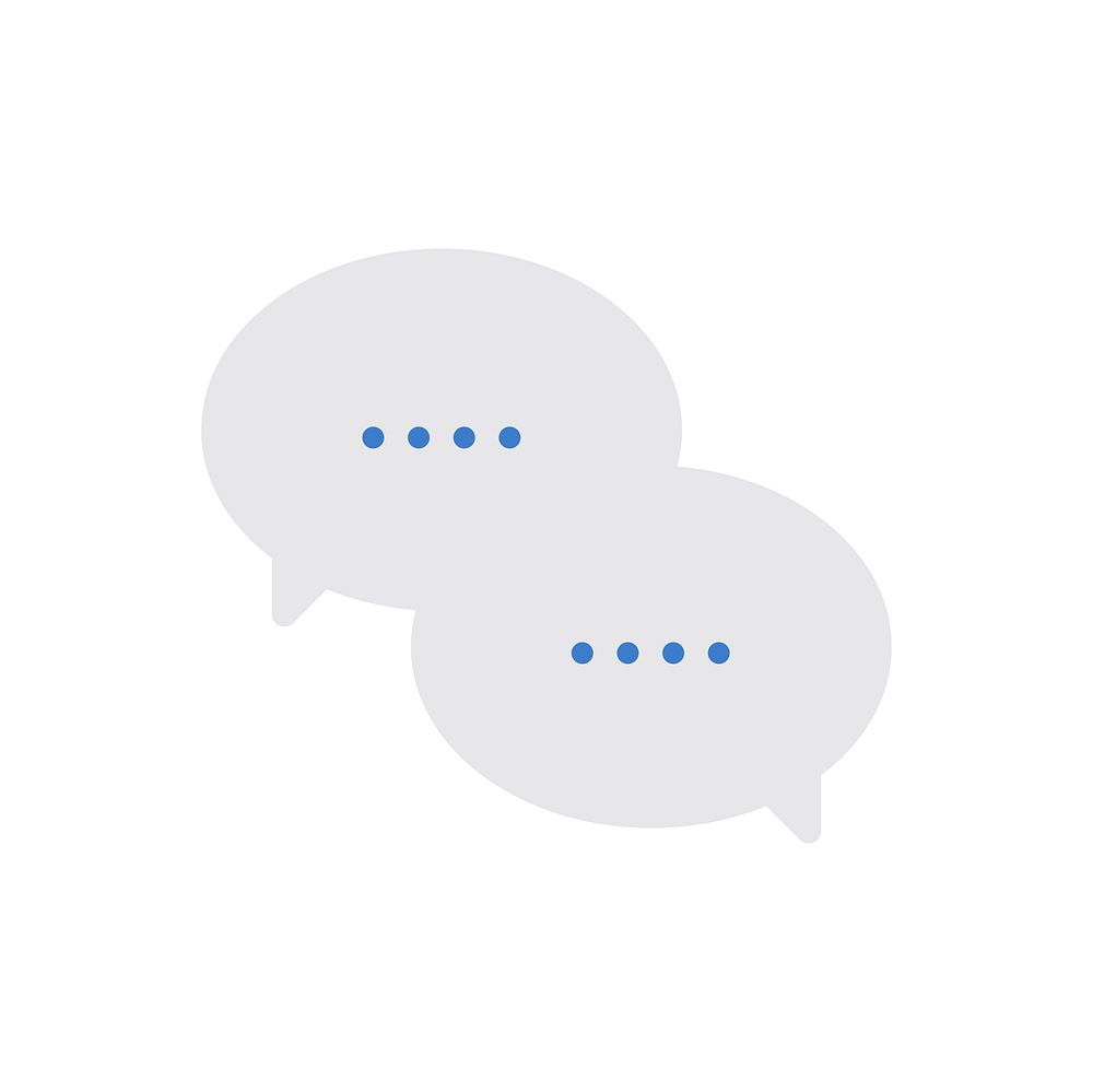 Vector of message speech bubble icon