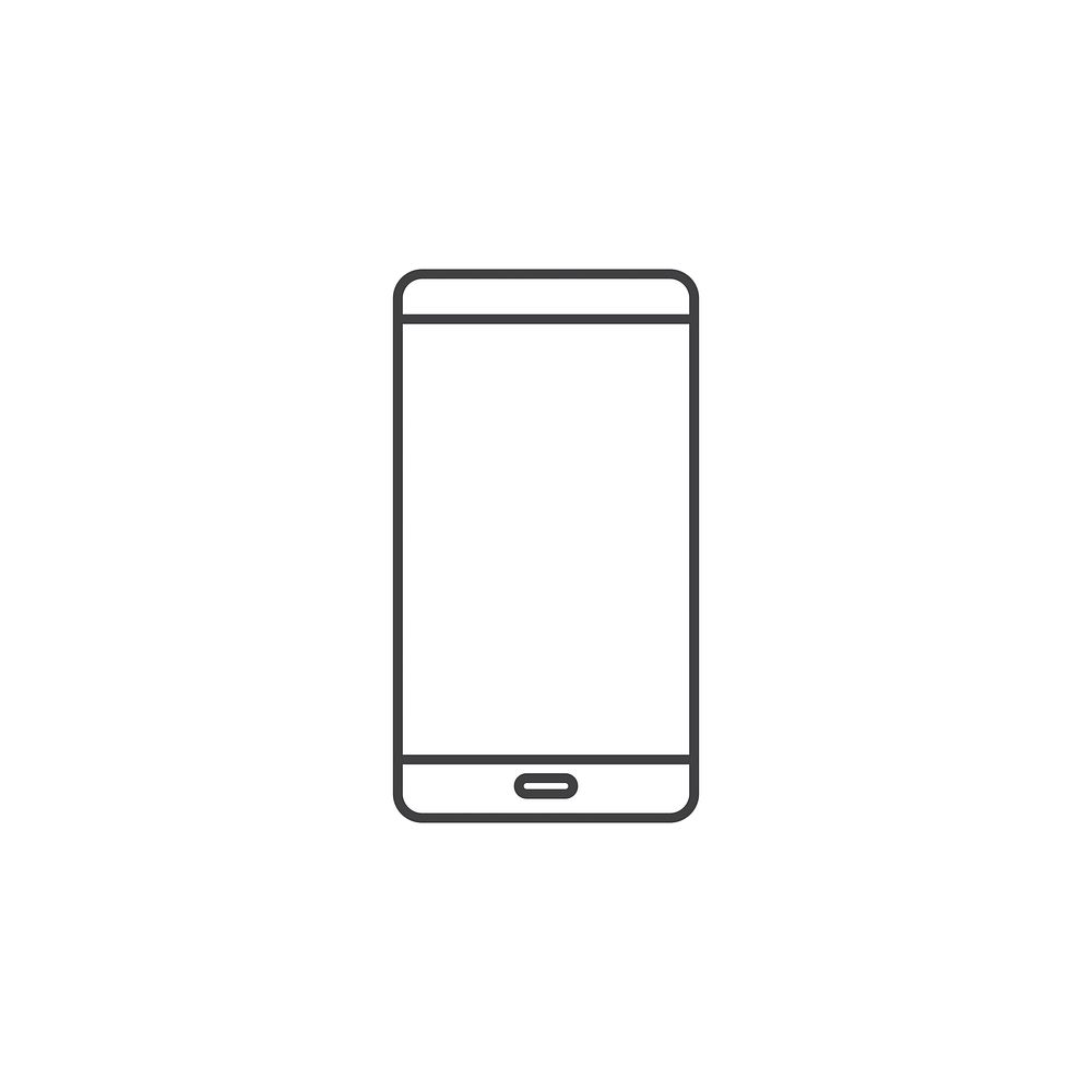 Vector of mobile phone icon