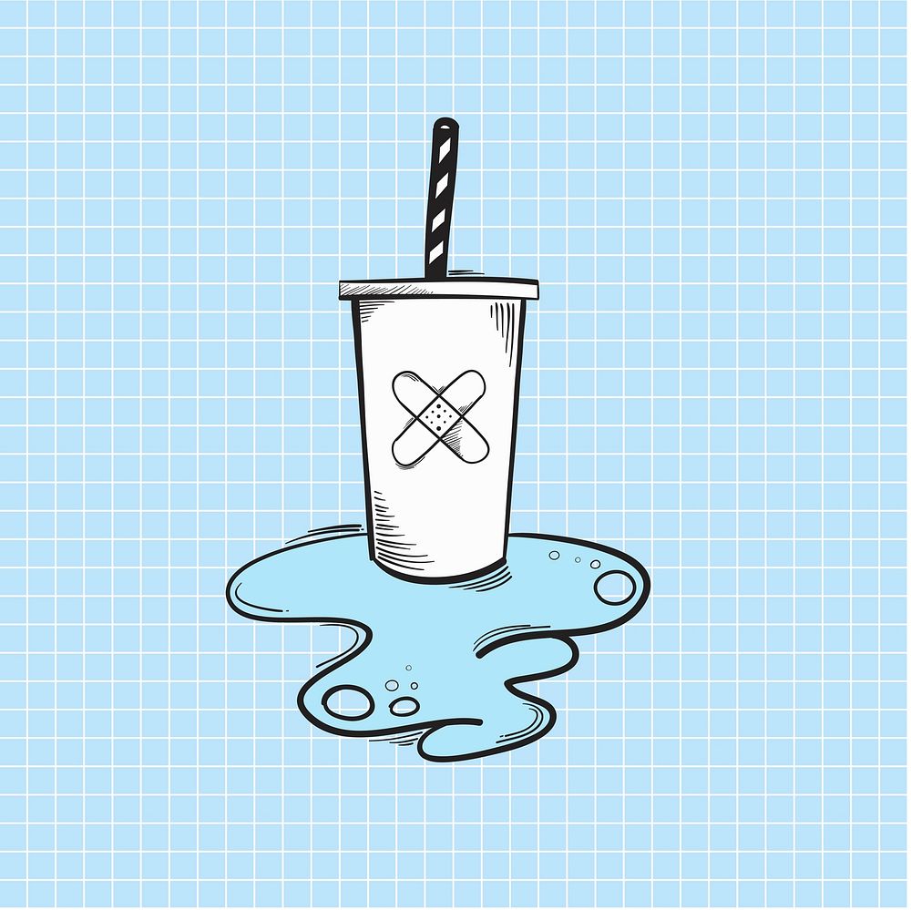 Vector of cold drink icon