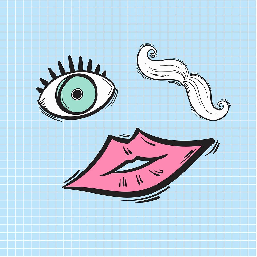 Vector of hipster icons