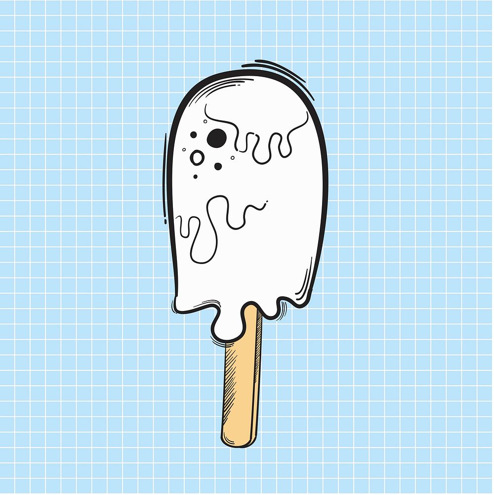 Illustration ice cream isolated on background