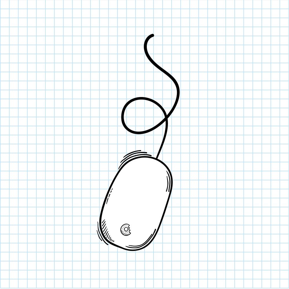 Illustration of mouse isolated on background