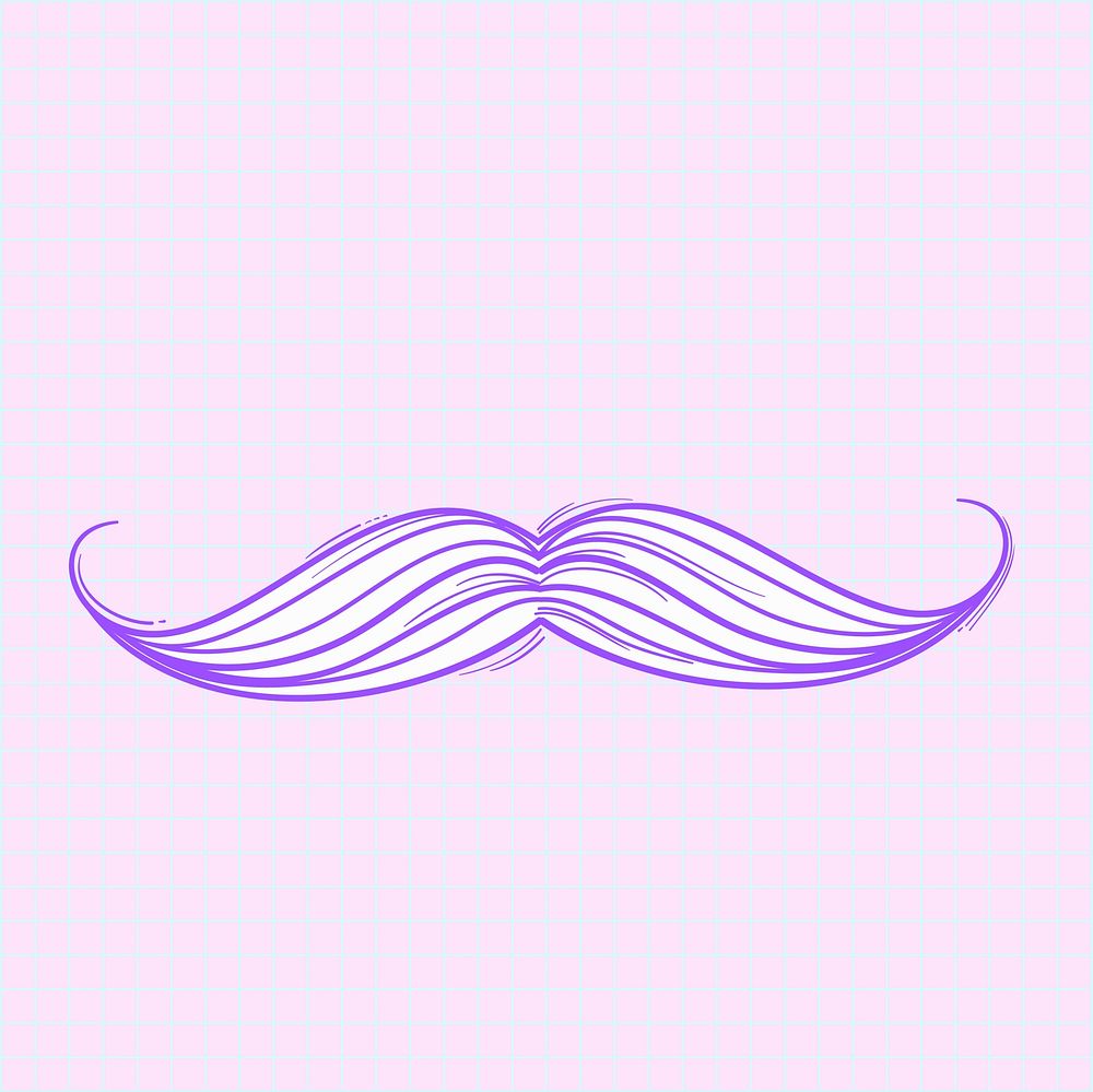 Vector of mustache icon
