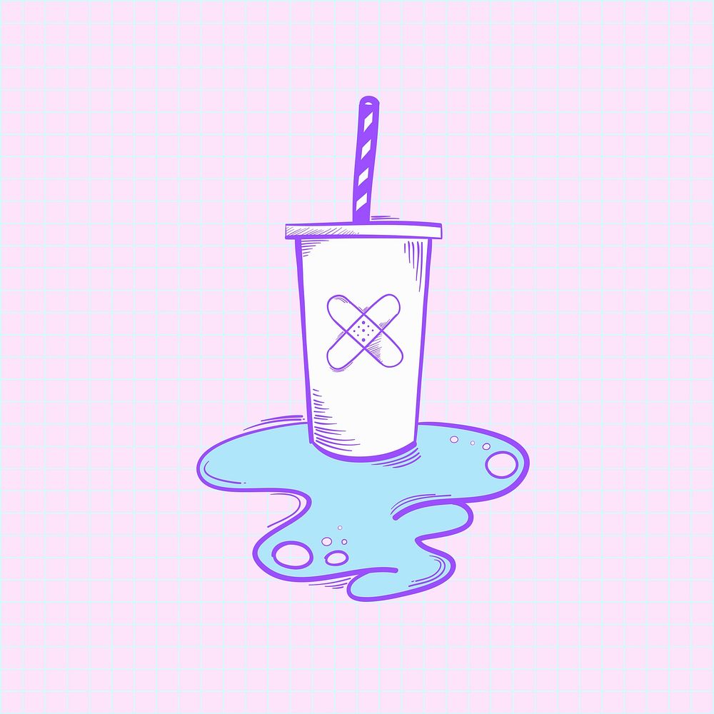 Vector of cold drink icon