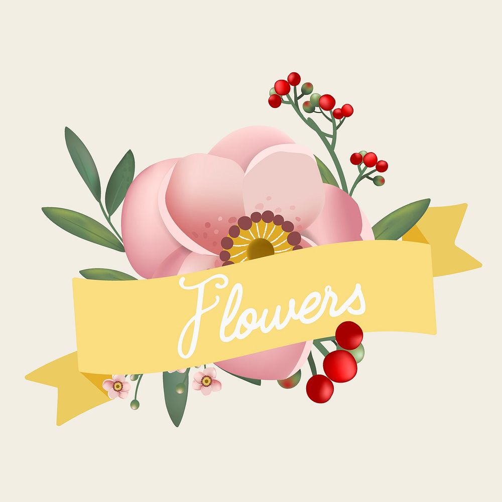 Beautifully designed flowers vector
