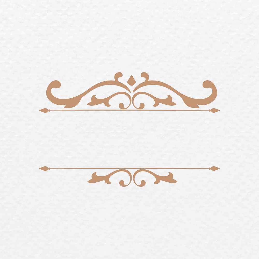 Elegant bronze scroll ornamental frame