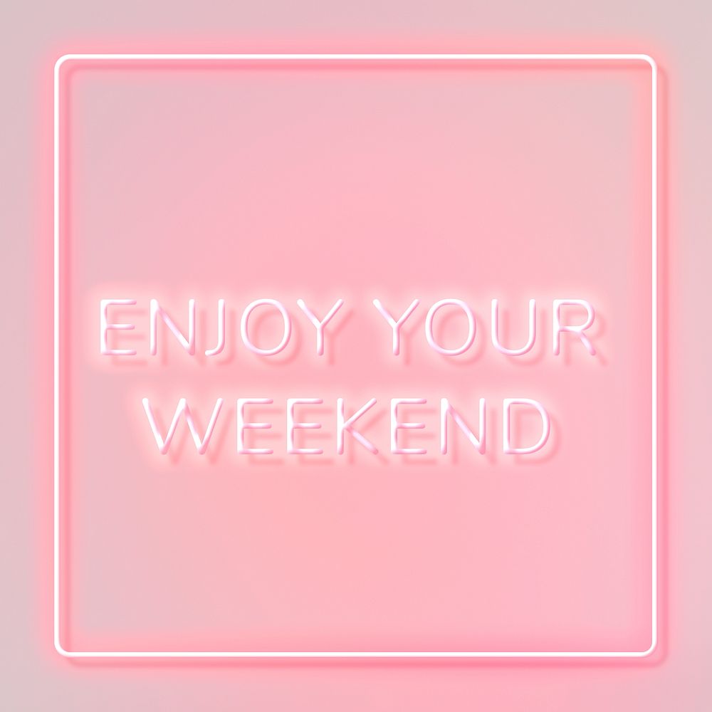 Glowing frame pink espresso yourself retro neon sign