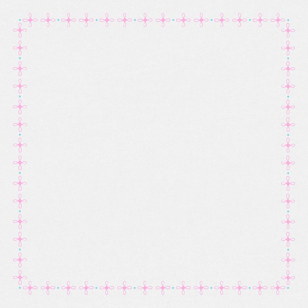 Pink ornamental frame on a gray background design element