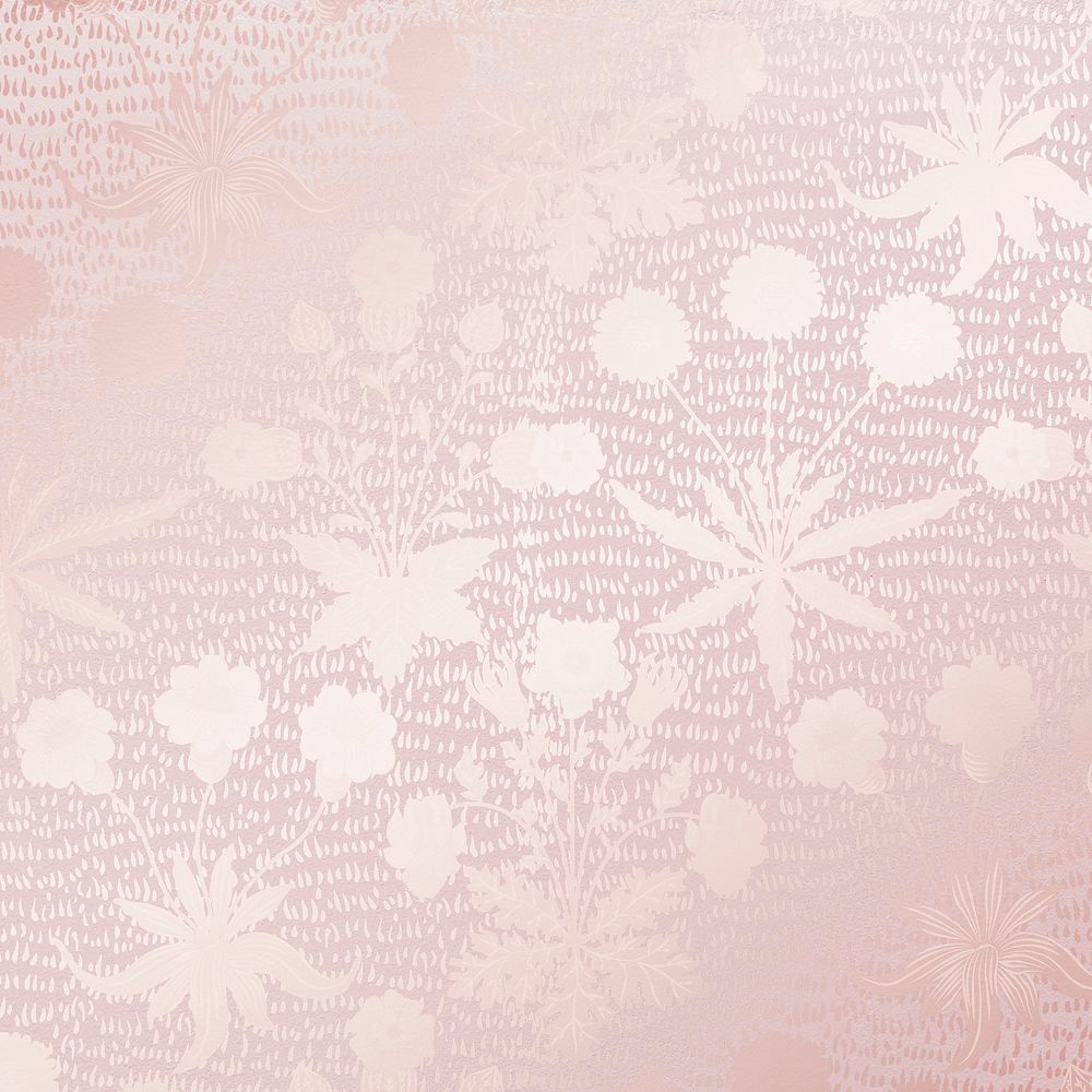 Elegant floral background, pink gradient vintage pattern psd