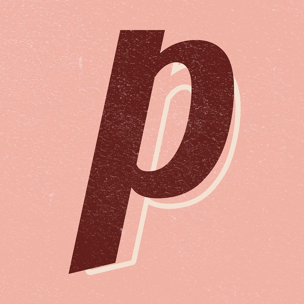 Letter P font printable a to z stylish lettering alphabet