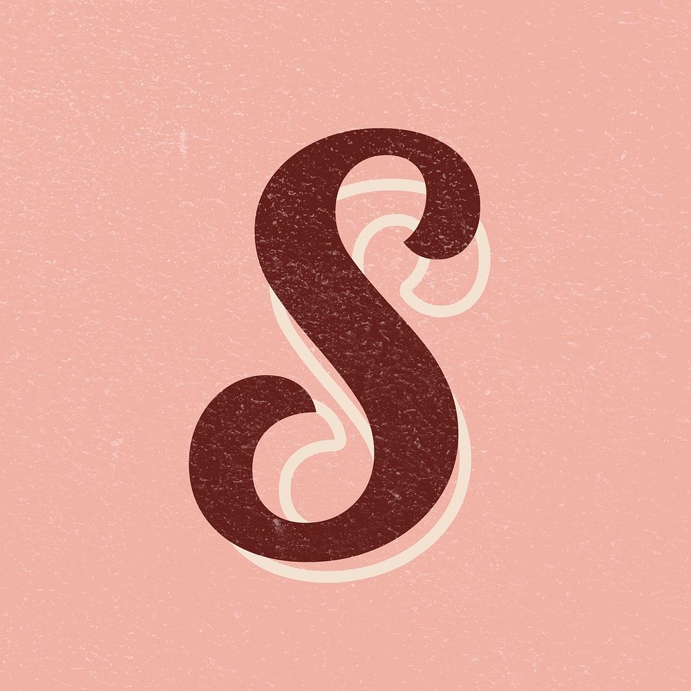 Letter S font printable a to z stylish lettering alphabet