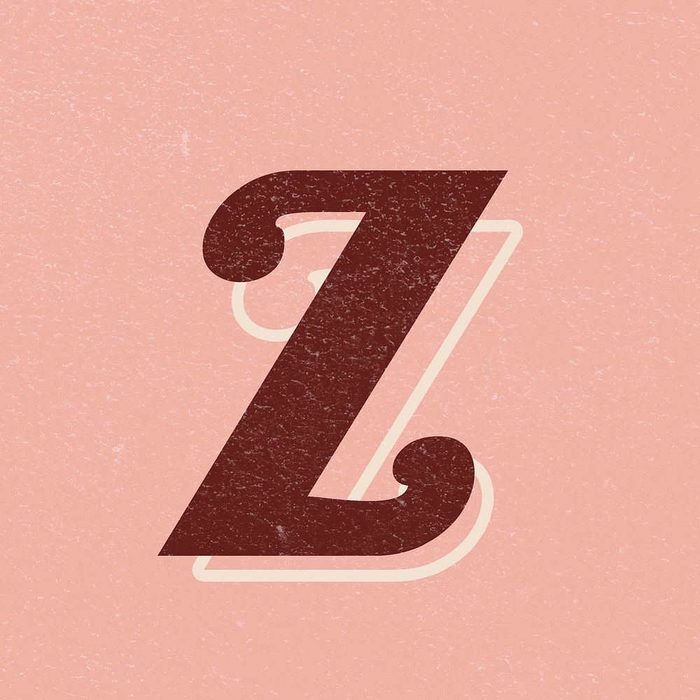 Letter Z font printable a to z stylish lettering alphabet