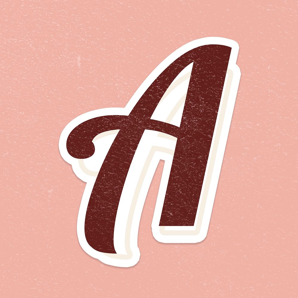 Letter A font printable a to z lettering alphabet psd