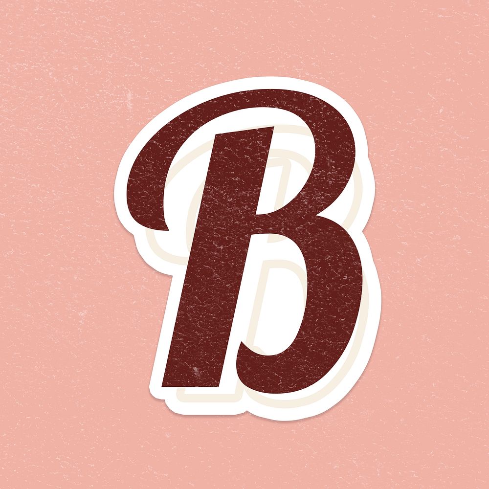 Letter B font printable a to z lettering alphabet psd