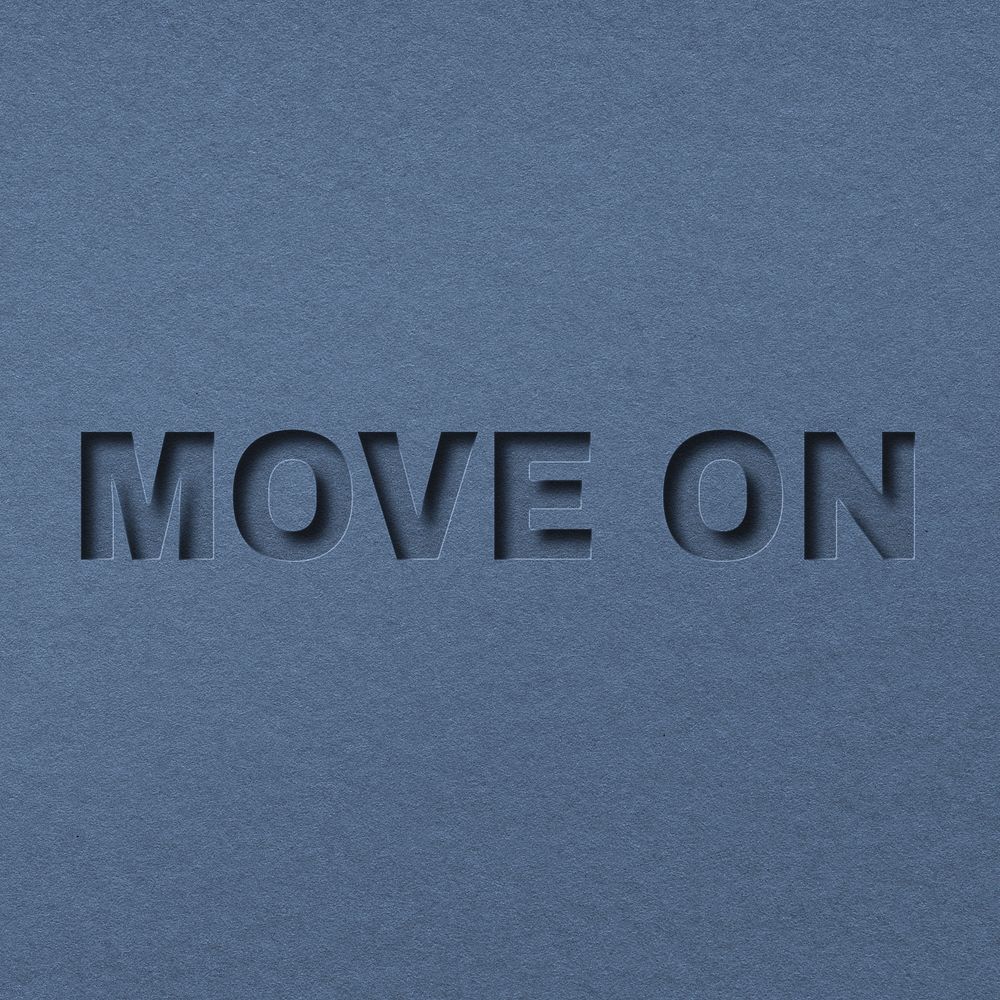 Paper cut 3d lettering move on font typography
