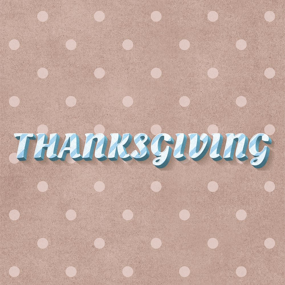 Thanksgiving text pastel stripe pattern