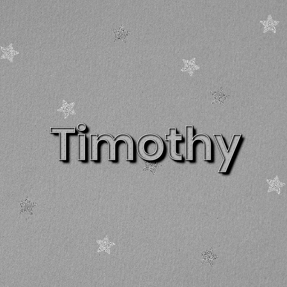 Timothy name polka dot lettering font typography