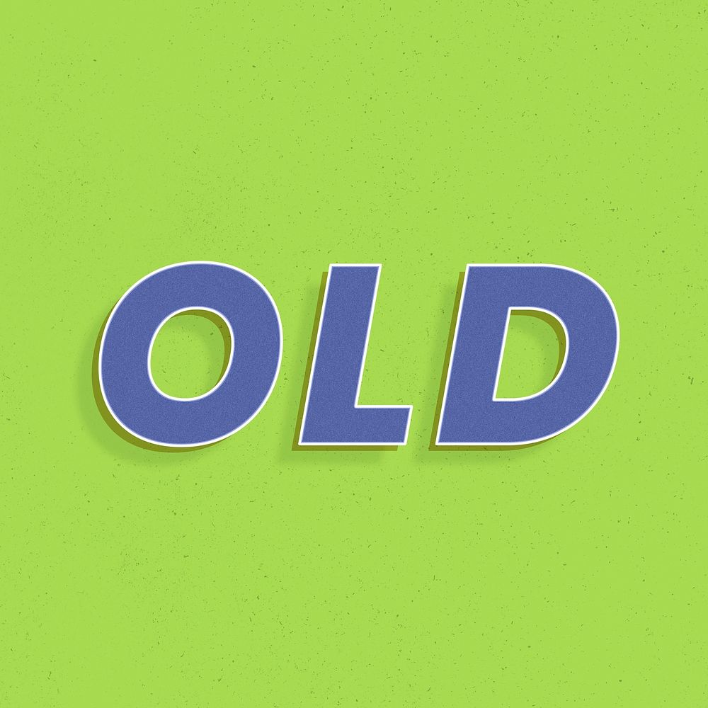 Retro old word art lettering typography