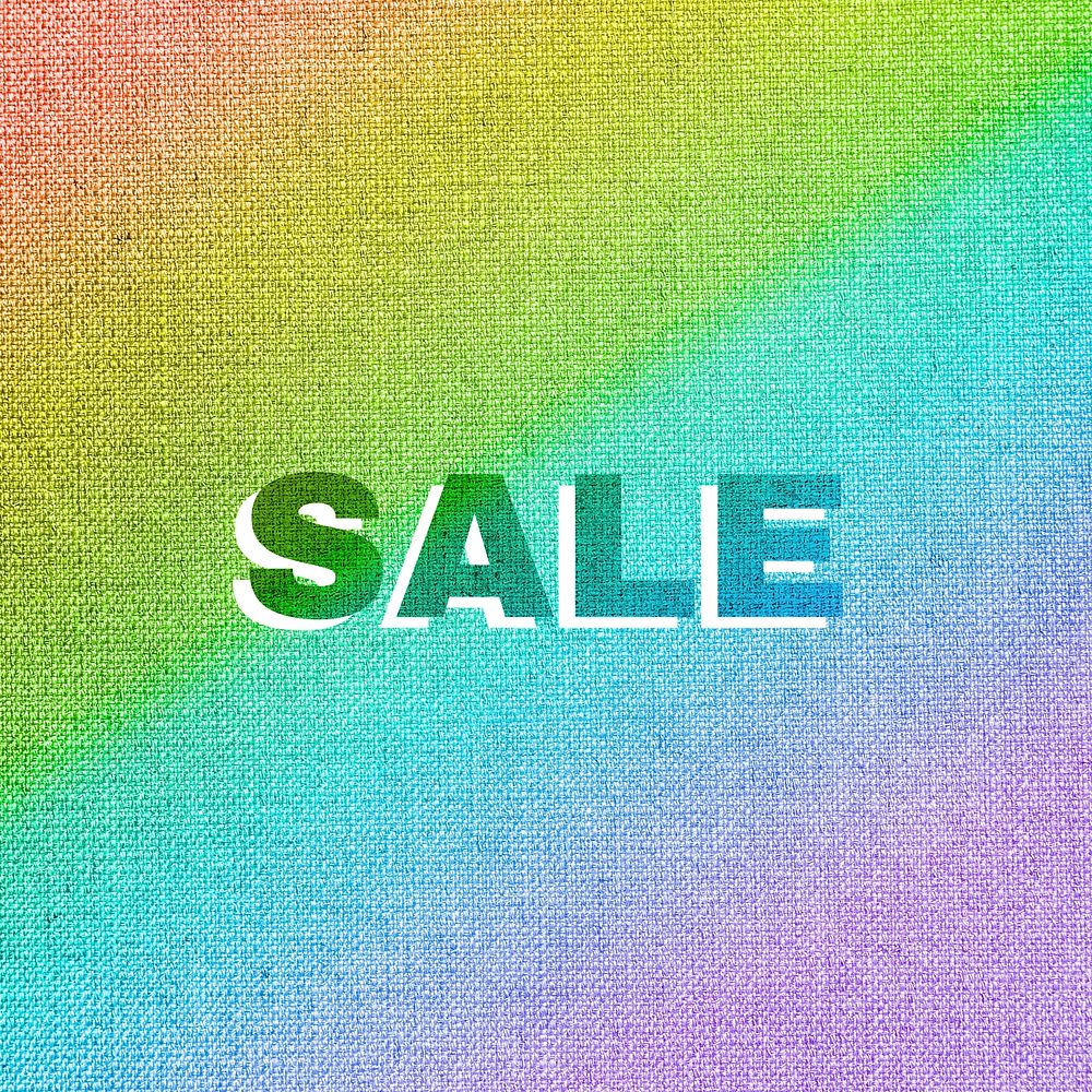 Rainbow sale text rainbow font typography