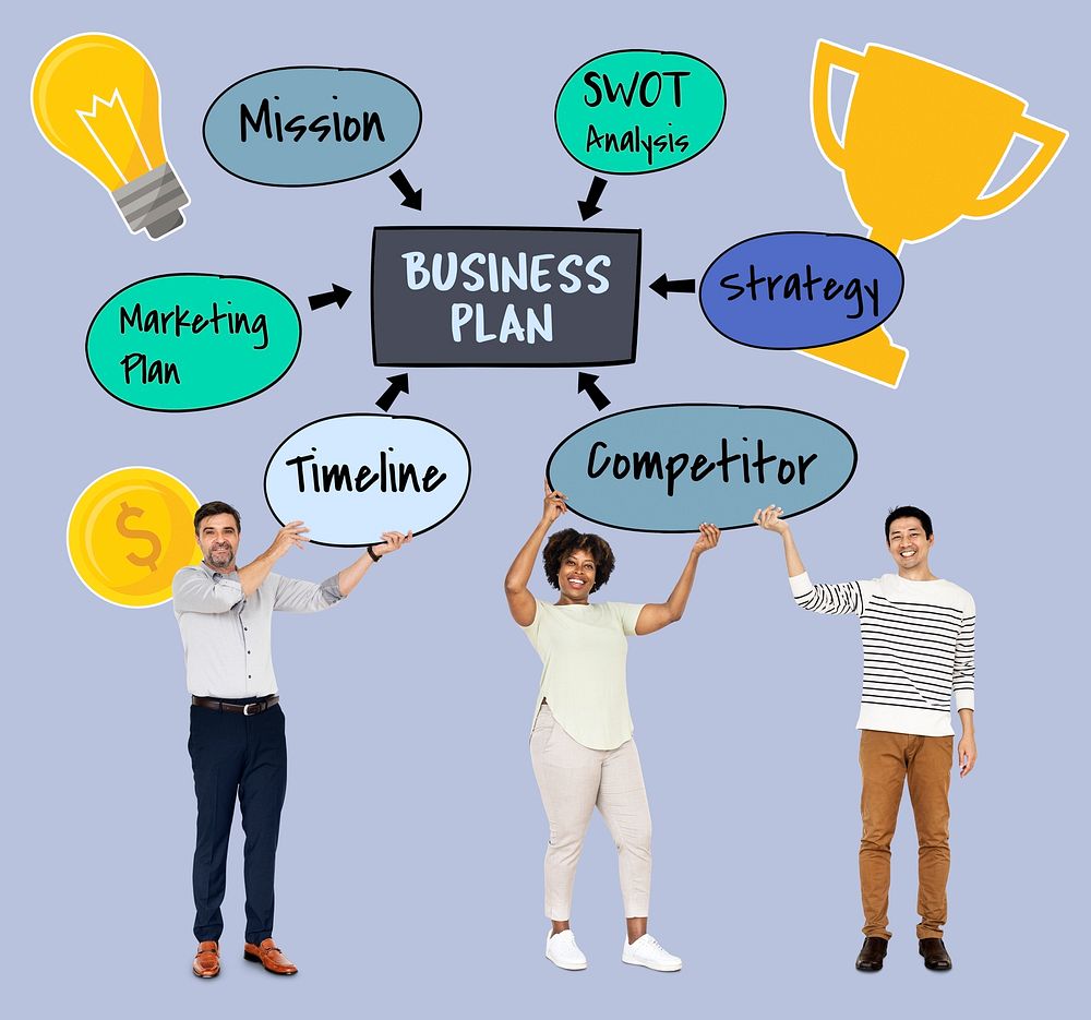 Team with a business plan