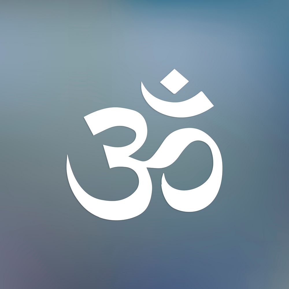 The sacred hindu aum symbol
