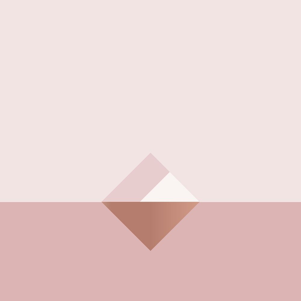 Nude pink iceberg background in minimal style