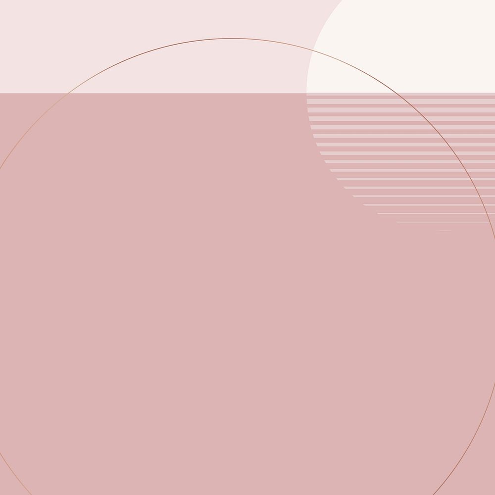Minimal Nordic aesthetic moon landscape background vector in nude pink