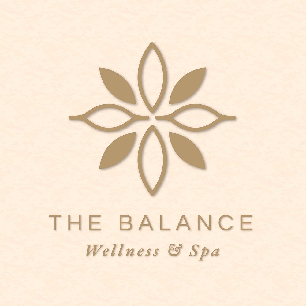 Editable spa logo template vector for health and wellness