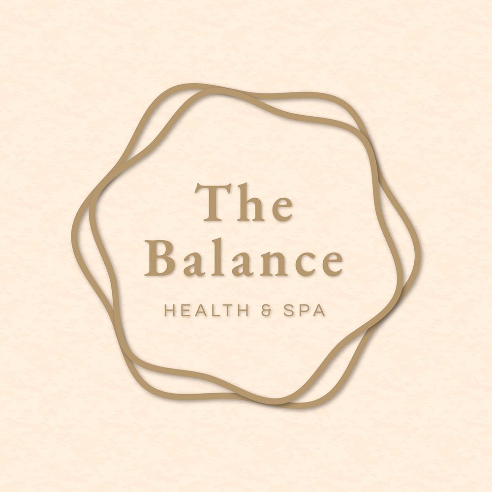 Editable spa logo template vector for health and wellness