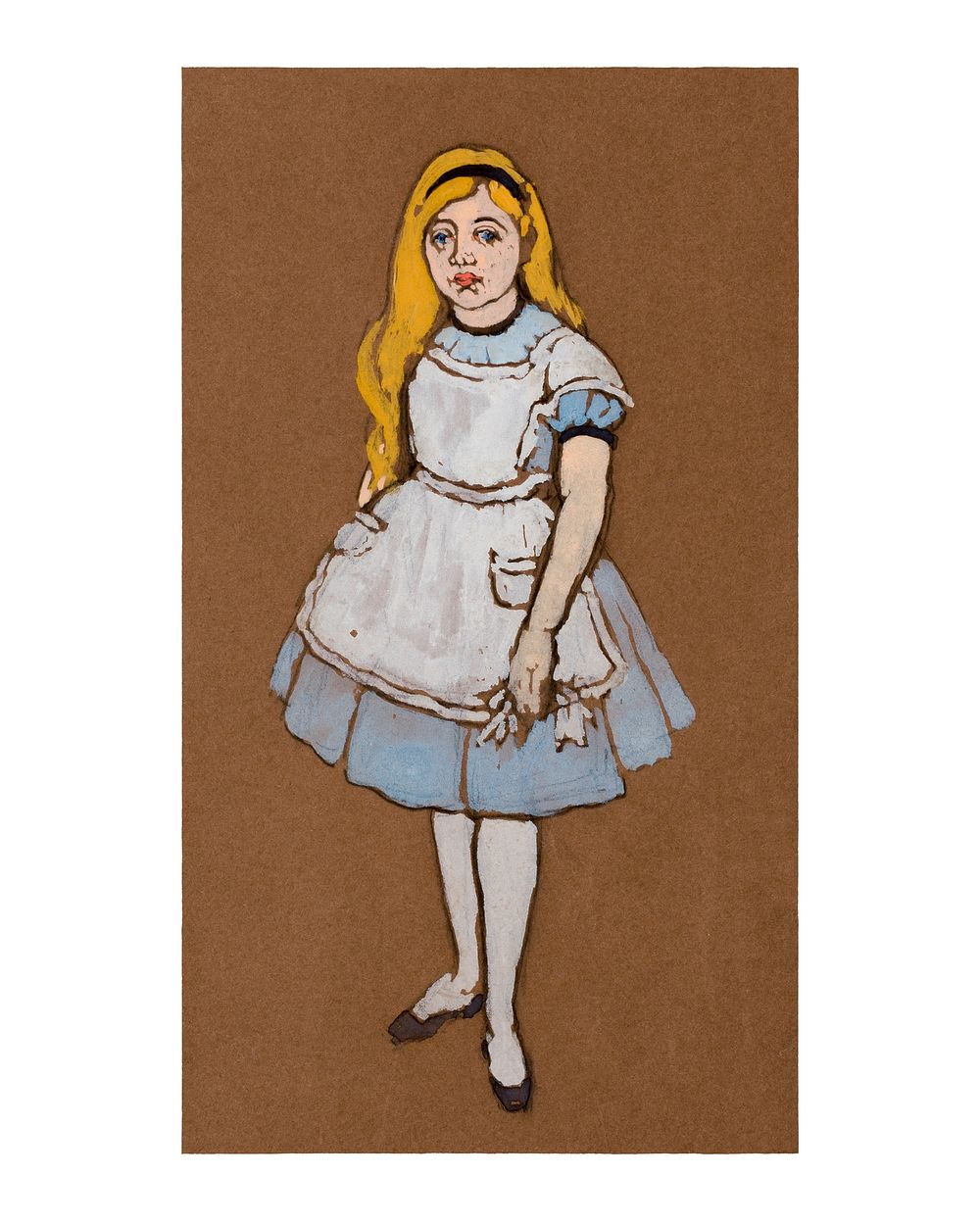 Alice poster, William Penhallow Henderson's famous Costume Design for Alice in Wonderland (1915). Original from The…