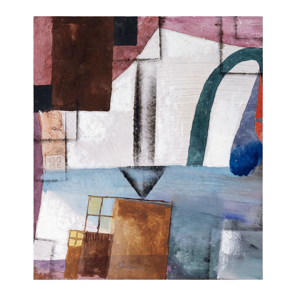 Paul Klee famous poster, White Easter II painting (1924). Original from the Saint Louis Art Museum. Digitally enhanced by…