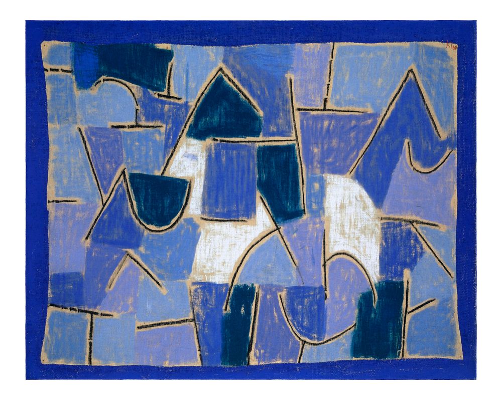 Paul Klee poster, printable Blue night painting (1937). Original from the Kunstmuseum Basel Museum. Digitally enhanced by…