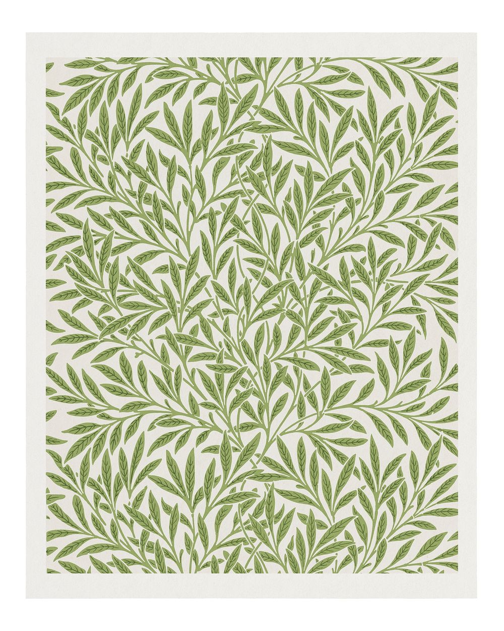 William Morris art print, vintage Willow pattern wall decor (1874). Original from The Smithsonian Institution. Digitally…