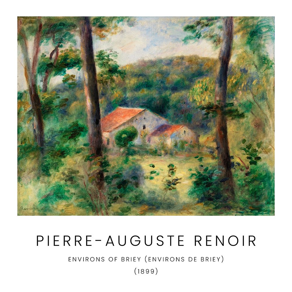 Auguste Renoir art print, famous painting, Environs of Briey