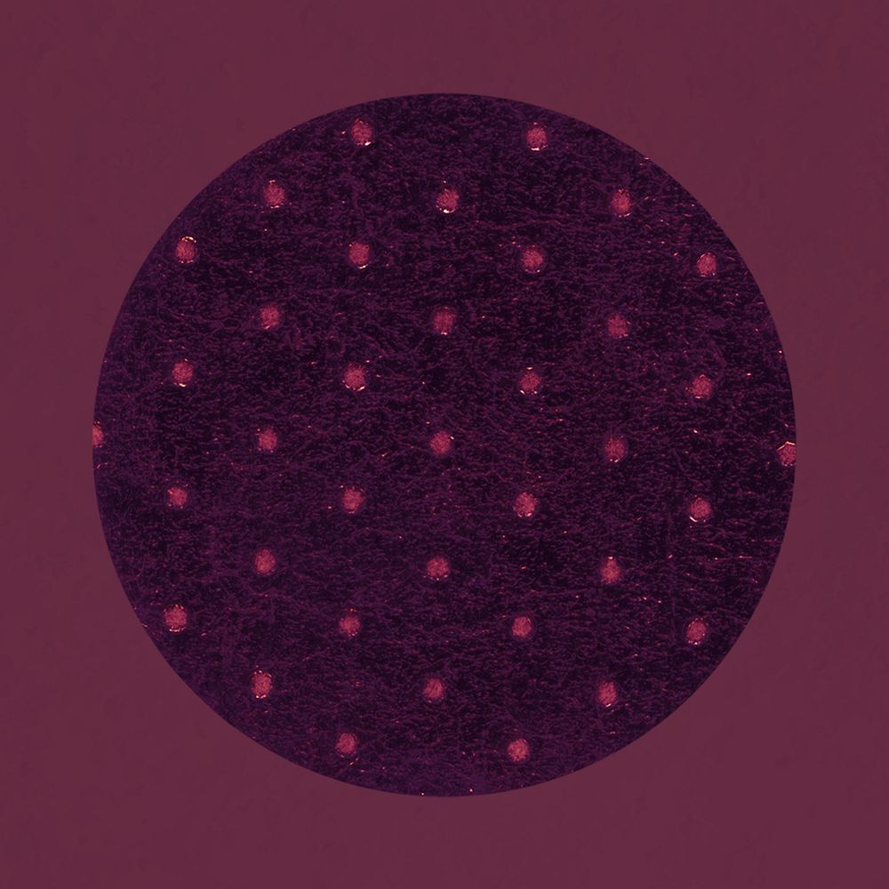 Circle shape clipart, pink polka dot pattern, collage element