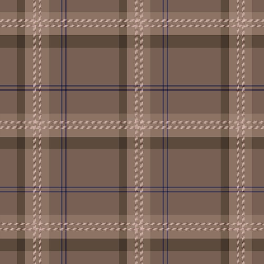 Brown plaid background, grid pattern design psd