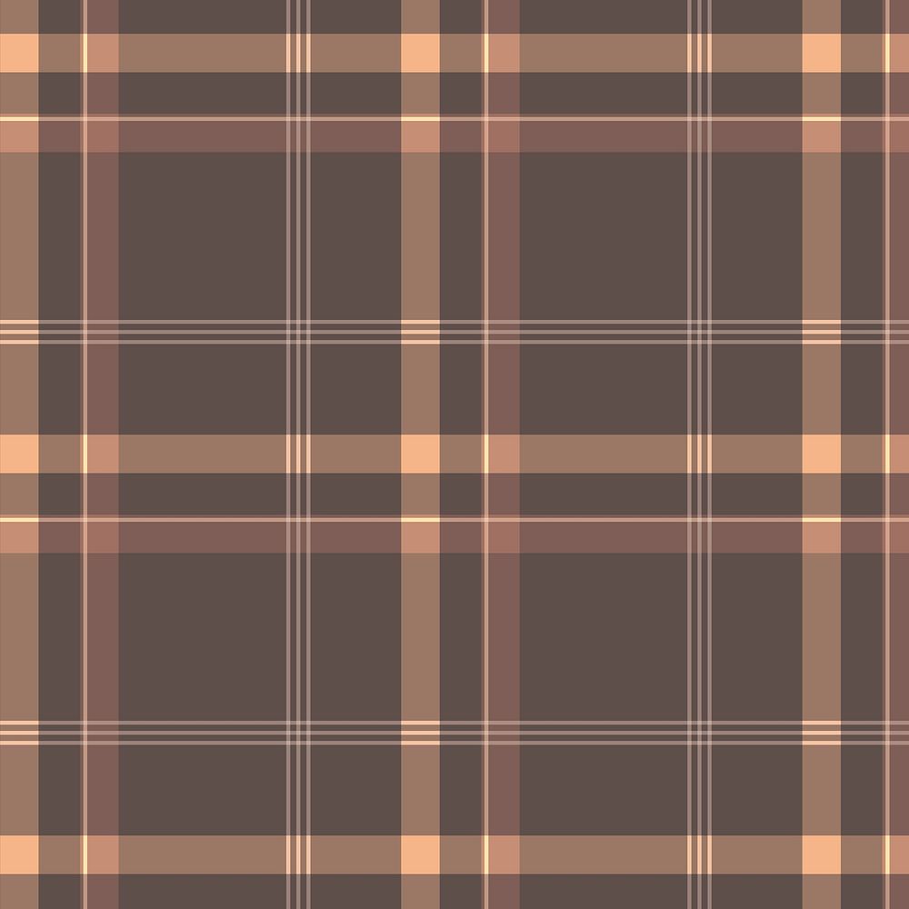 Plaid pattern background, brown tartan, traditional design psd