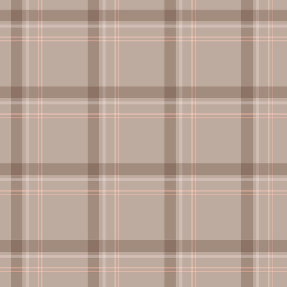 Seamless tartan background, brown abstract pattern design vector