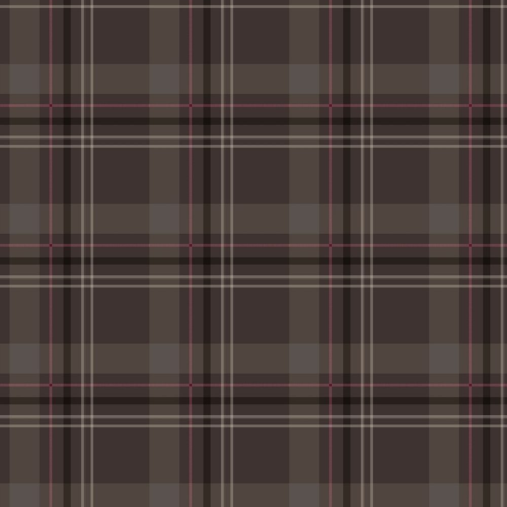 Tartan traditional checkered background, brown pattern design psd