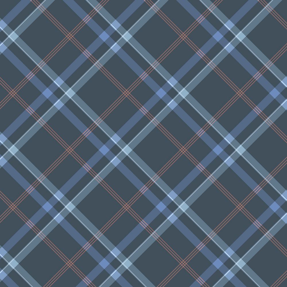 Tartan traditional checkered background, blue pattern design vector