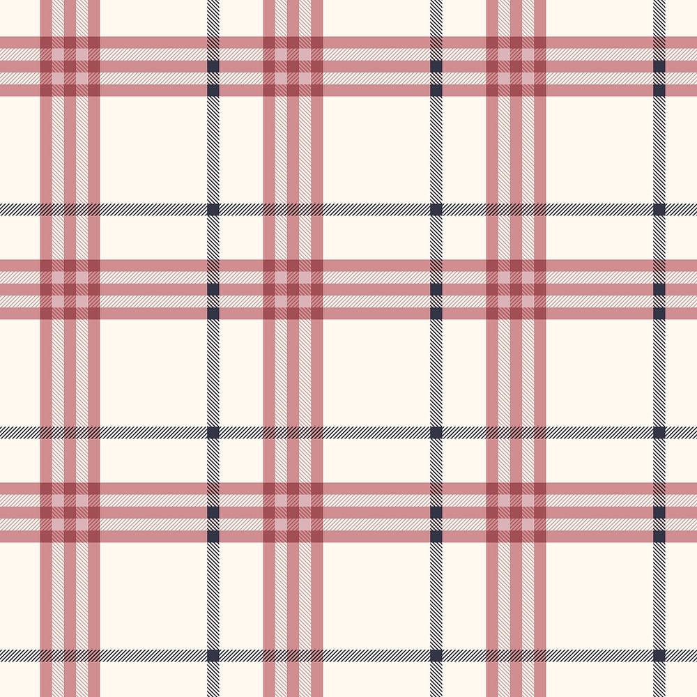 Seamless tartan background, red abstract pattern design vector