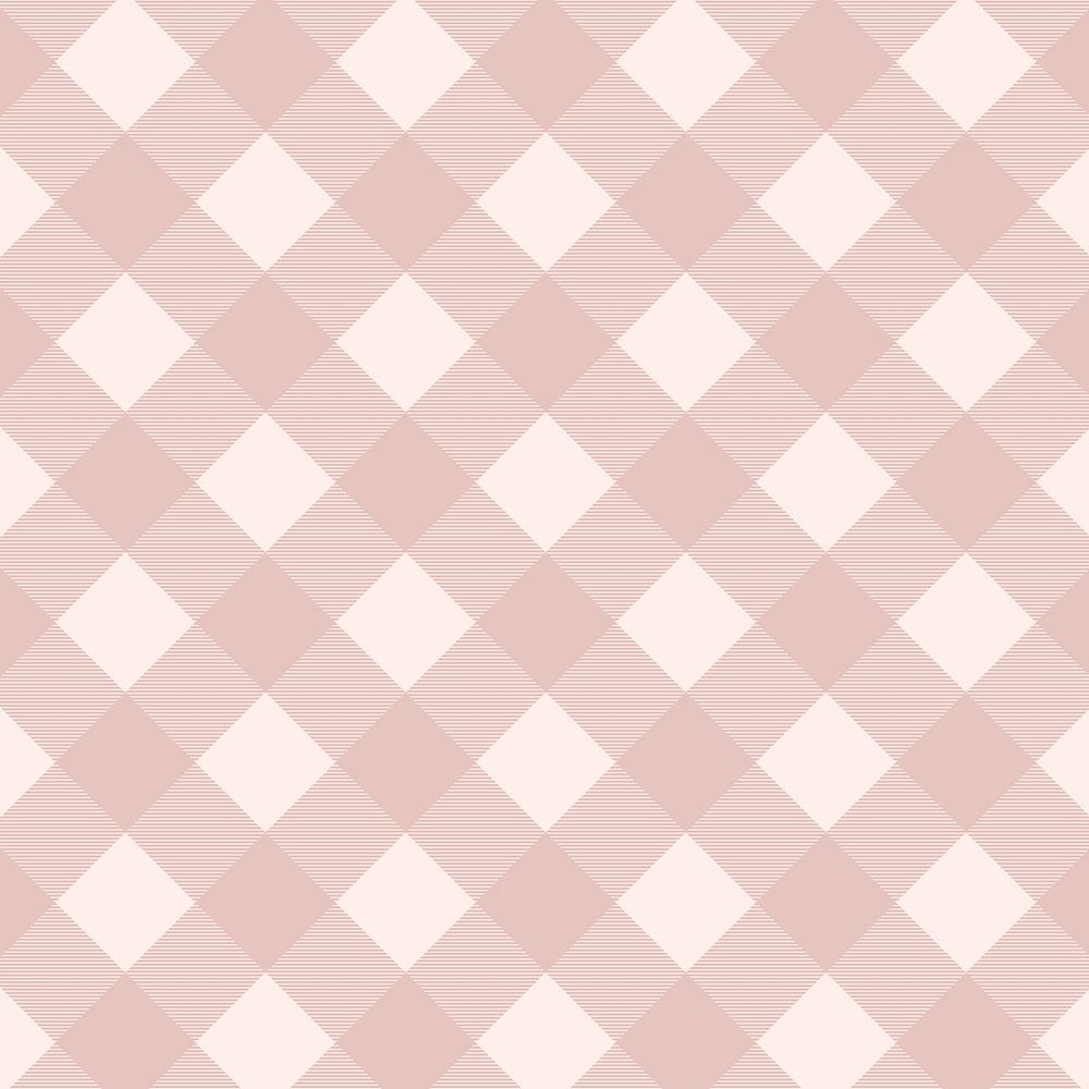 Pink checkered background, cute pattern design psd