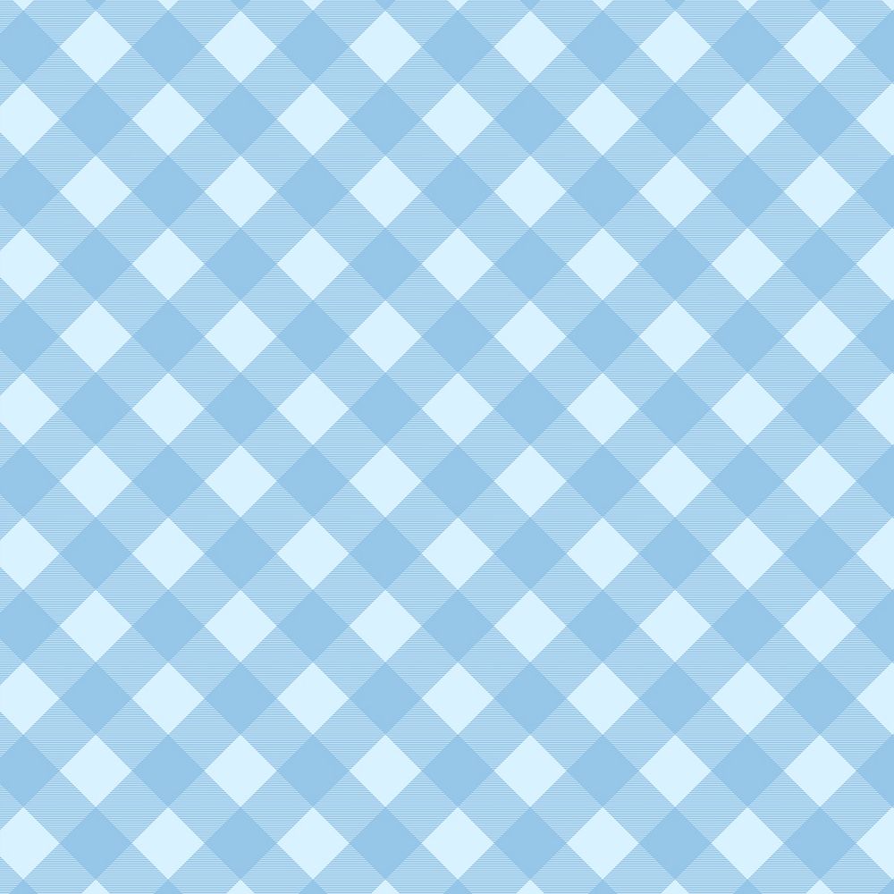 Seamless checkered background, blue cute design psd