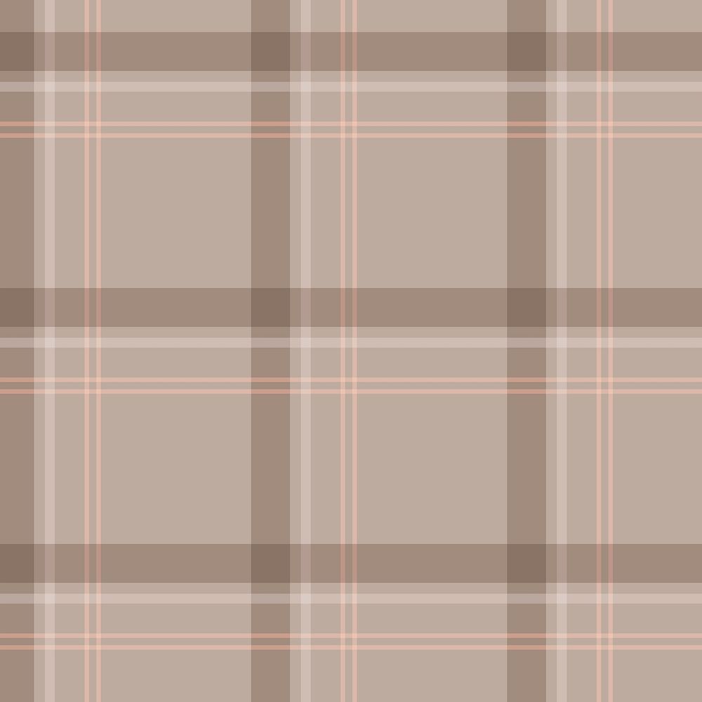 Plaid pattern background, brown tartan, traditional design psd
