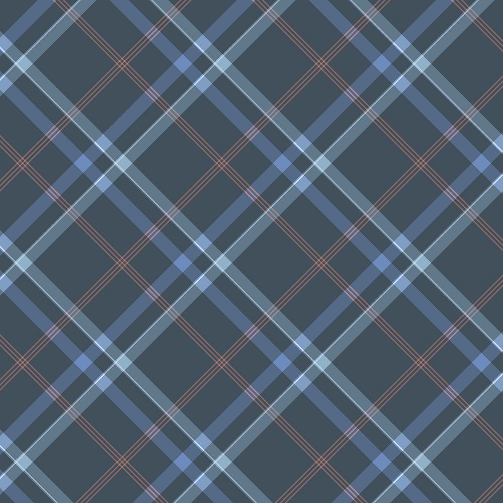 Tartan pattern background, blue traditional design psd