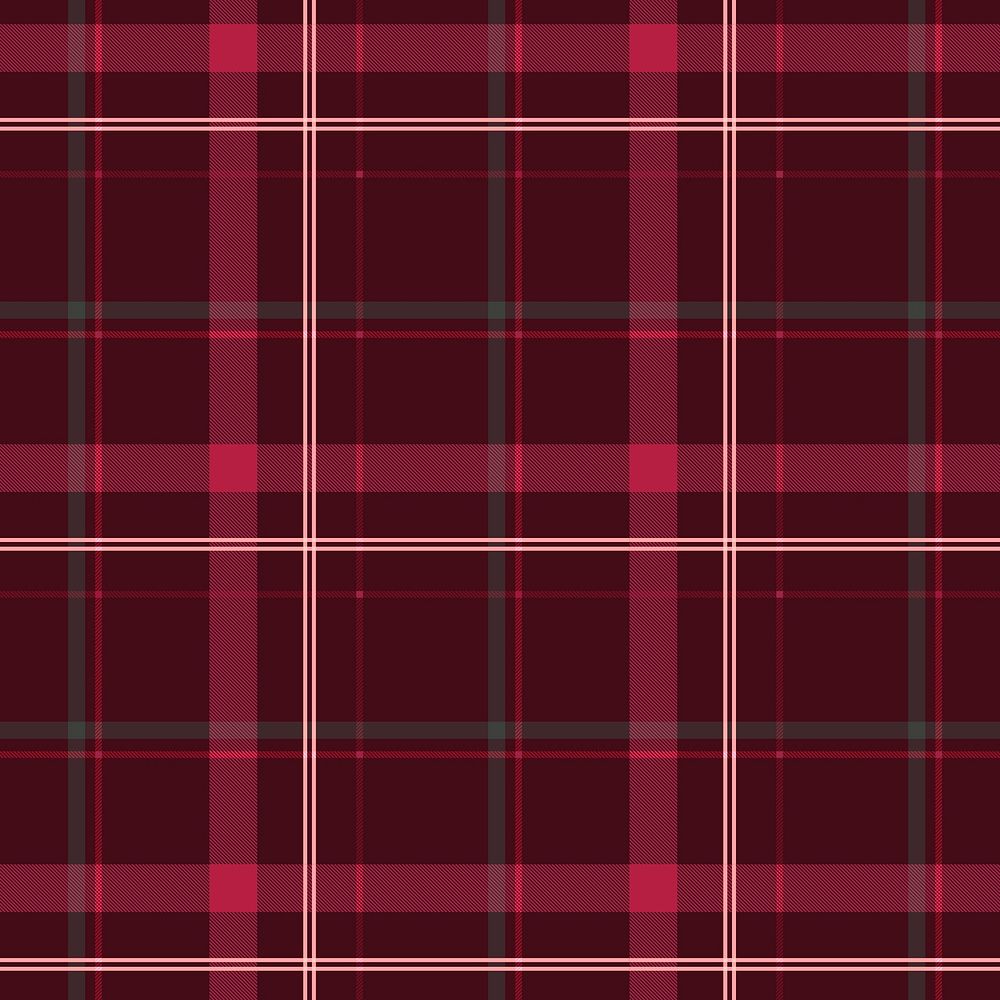 Seamless checkered background, red tartan, traditional Scottish design vector