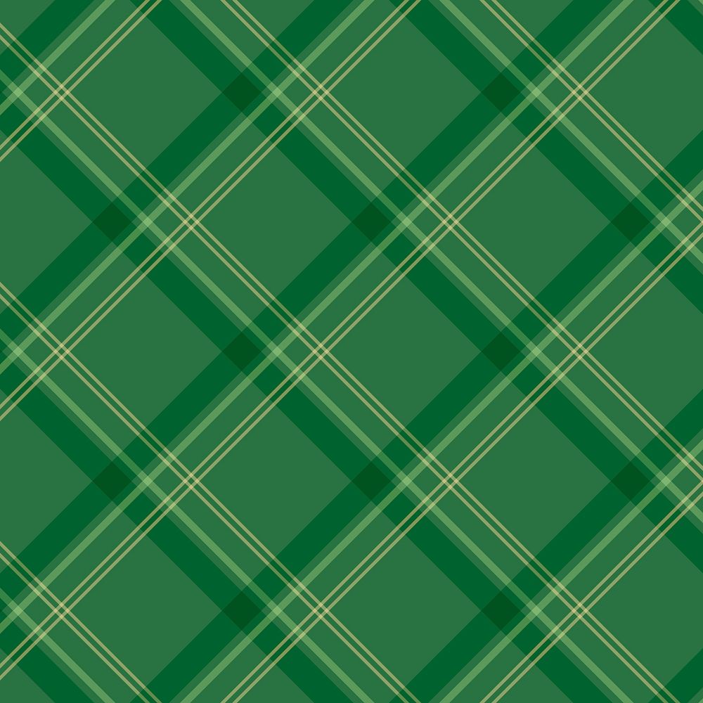 Tartan traditional checkered background, green pattern design psd