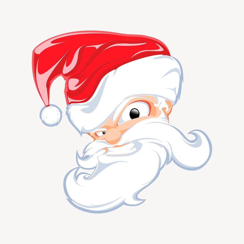 Santa Claus clipart, Christmas illustration. Free public domain CC0 image.