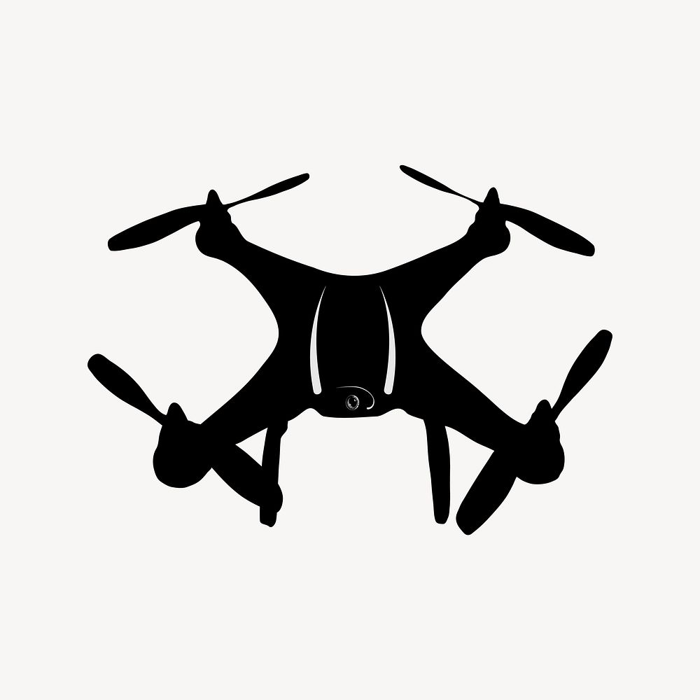 Drone clipart, object illustration. Free public domain CC0 image.