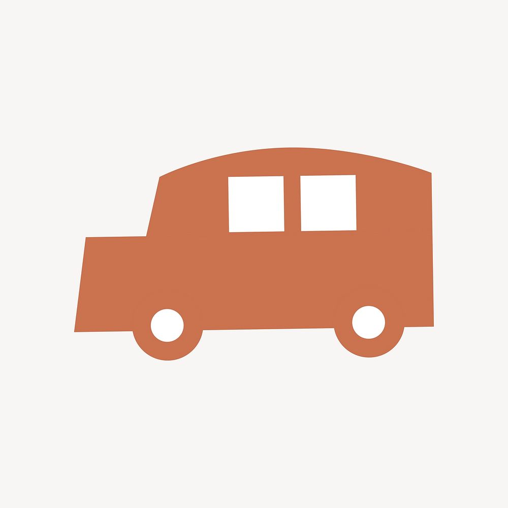 Bus clipart, vehicle illustration vector. Free public domain CC0 image.